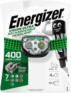 Energizer Headlight Vision Rechargeable 400lm 400 Lm Headlamp