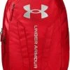Under Armour UA Hustle 5.0 Backpack Red/Silver 29 L