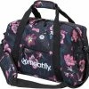 Meatfly Mavis Duffel Bag Hibiscus Black 26 L