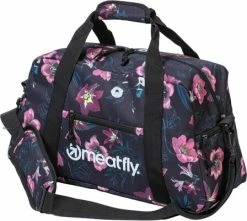 Meatfly Mavis Duffel Bag Hibiscus Black 26 L