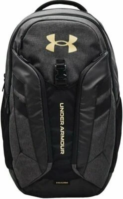 Under Armour UA Hustle Pro Black Medium Heather/Black/Metallic Gold 31,5 L